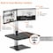 Victor Technology Standing Desk Converter, f/2 Monitors, 28"x23"x1" to 20", BK/AM VCTDC450 - alternate 4